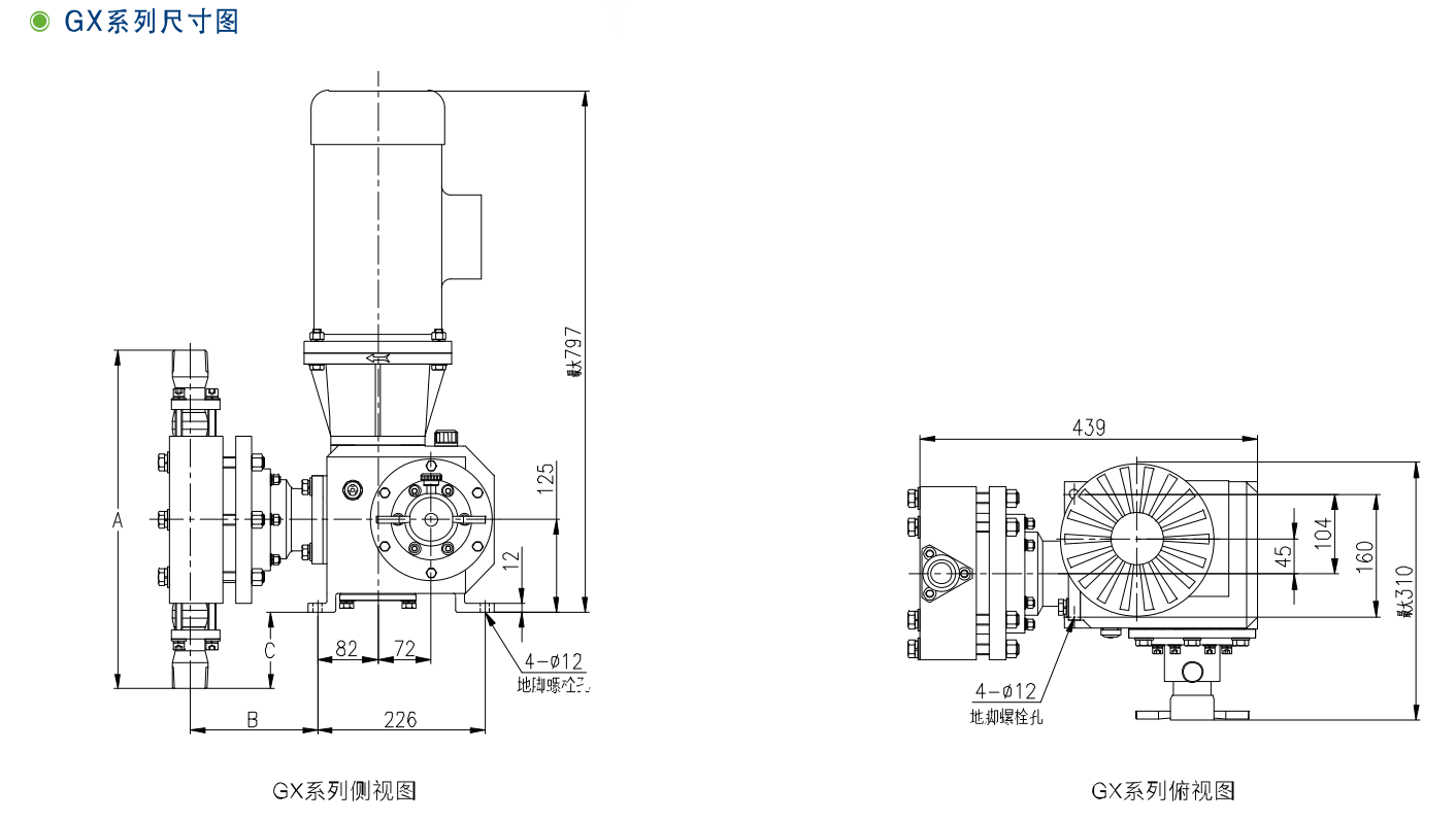 GX、2GX系列機械隔膜計量泵